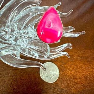 Drusy Agate Sterling Ring